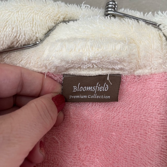 Vintage Bloomsfield Pink Plush Terry Cloth Robe Women’s Med/ Large - Picture 4 of 12